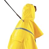Guardian Gear Vinyl Dog Rain Jacket with Reflective Strip, X-Small, Yellow