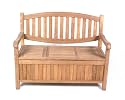 Teak Furniture Gallery TGB216 Oval Back Bench with Storage Box