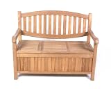 Teak Furniture Gallery TGB216 Oval Back Bench with Storage Box
