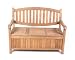 Outdoor Living : Teak Furniture Gallery TGB216 Oval Back Bench with Storage Box