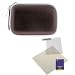 Bronze Zipper Pouch Case + Universal LCD Screen Protector for Samsung TL Series DualView TL220