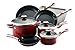 Farberware Select 10-Piece Cookware Set, Red