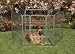 38 Courtyard Kennel -  Silver Crackle