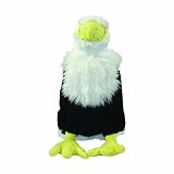 Mighty Eli Eagle Nature Dog Toy, Black/White