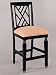 Powell Peppercorn "Black Rub Through Red" Counter Stool, 24" Seat
