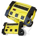 Multi-outlet & Power Strips: 8 Outlet Yellow Strip Heavy Duty
