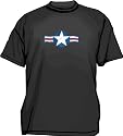 US Air Force Star Wing Distressed Style Logo Men's tee Shirt in 12 colors Small thru 6XL