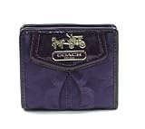 NEW AUTHENTIC COACH MADISON OP ART SIGNATURE SMALL/MINI WALLET 43255 (Raisin)