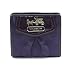 Coach Raisin Purple Madison Op Art Sateen Small Wallet 43255