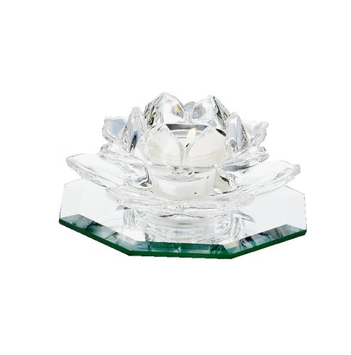 Biedermann & Sons Clear-Glass Tea-Light Candleholder
