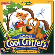 Software: Crayola Magic 3D Coloring Book   Cool Critters
