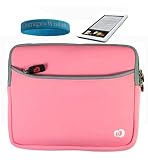 Baby Pink Glove Case for Barnes and Nobles Nook eReader + Screen Protector+ Wristband