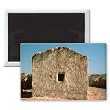 Building in Old Jericho (photo) by - 3x2 inch Fridge Magnet - large magnetic button - Magnet