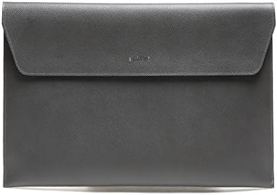 Pinetti Men's Real Leather Velcro Flap Clutch One Size Gray
