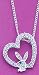 Officially Licensed Playboy Heart Necklace and Pendant 16 Surgical Grade Stainless Steel Sterling Silver-plated Crystalline Blue Eye Clear Crystal Necklace 16
