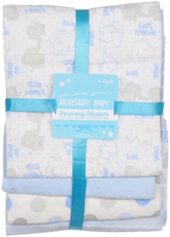 Nursery Baby Four Pack Receiving Blanket