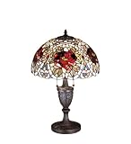 LAMPS BEAUTIFUL Tiffany Style Renaissance Rose Table Lamp by Meyda Tiffany