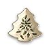 Lenox Holiday Gold-Banded Tree-Shaped Candy Dish