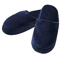 HoMedics MS-1ML  Memory Foam Massaging Slippers - Navy - Size M/L