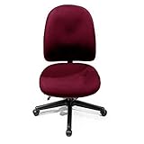 Perch Ergonomic Desk Chair - Low Back, High Desk Height - Port Fabric - Har ....