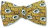 Green Bay Packers football bow tie