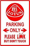 LOTUS PARKING sign * street car sport classic