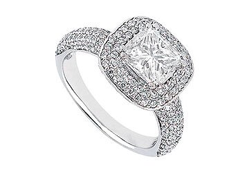 Diamond Engagement Ring : Platinum - 1.50 CT Diamonds