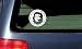 Che Guevara White Vinyl Window Sticker