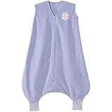 HALO Big Kids Sleepsack Micro Fleece Wearable Blanket, Lilac Snowflake, 2-3T