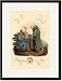 Black Framed/Matted Print 17x23, A British Bard and Ovate