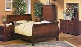 3 Piece Twin Size Sleigh Bed