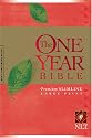 The One Year Bible Premium Slimline LP NLT
