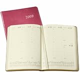 2010 Desk Diary / Organizer / Appointment Book, Genuine Goatskin Leather, 9"