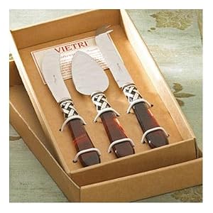 Aladdin Tortoiseshell Cheese Knife Set By Vietri by Vietri
