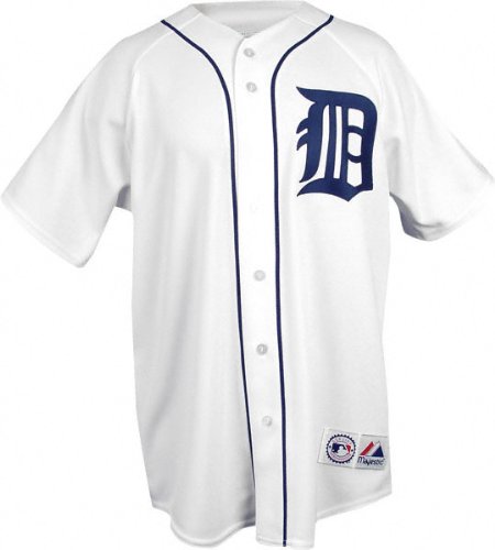 Detroit Tigers Home White MLB Replica Jersey - XX-Large