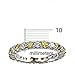 Bling Jewelry Simulated Citrine and Clear CZ Stackable Eternity Band Ring 925 Sterling Silver