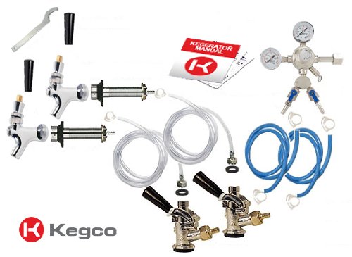 Kegco Standard Two Keg Door Mount Kegerator Beer Tap Conversion Kit