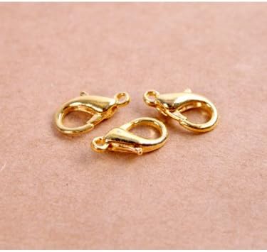 50pcs Plated Metal Finding DIY Lobster Claw Clasps
