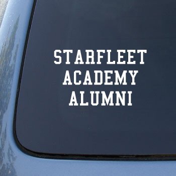  STARFLEET ACADEMY ALUMNI - Car, Truck, Notebook, Vinyl Decal Sticker #2170 | Vinyl Color: White