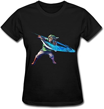 Women's Vintage Casual Tees Legend Zelda Size S Black