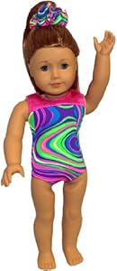 Dizzy Gymnastics Doll Leotard and Scrunchie