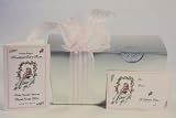 Woodland Fairy Acres Sweet Briar Rose White Chocolate Blossom Floral Scone Mix, 18.5 Ounces, Beautifully Gift-Packaged in Silver Ballotin Box with Gift Card and Brief History of Scones