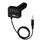 iBUFFALO 【各種スマートフォン対応】※iPhone4S動作FMトランスミッターステレオミニプラグUSB充電ブラック BSFM15BK
