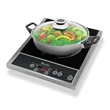 Na�lia CGF-03205-NAE Plaque � Induction C�ramique 2000 W Chassis en Inoxpar Na�lia