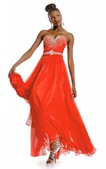 Crystals Applique Crystal Lace Beaded Chiffon/Taffeta/Tulle Evening Dress/Prom Dress/Party Dress 