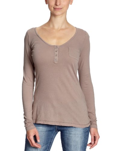 Bobi Damen Langarmshirt 525-8013, Gr. 36 (S), Braun (Java) Preisvergleich