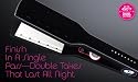 T3 Bespoke Wide Duality Single Pass Wet or Dry Tourmaline Ceramic Dual Voltage Flat Iron (Model:73922)