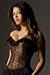  : Vollers Gold Paisley Corset with Ruffle Tier