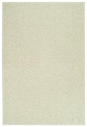 6' x 6' Round Oscar Isberian Rugs Area Rug Snowberry Color Hand Hooked China "Martha Stewart Collection" Sprig Design