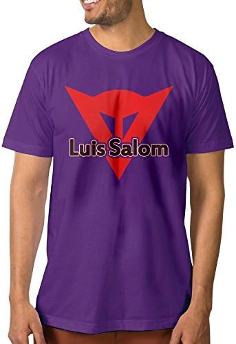 Custom Men's T-shirts NO. 39 Luisalom Logo L Purple